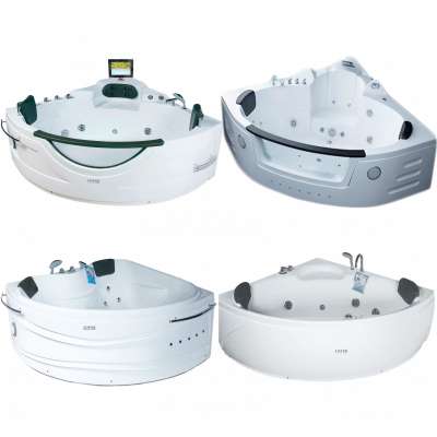 Bath Manufacturer Bathroom Luxury Whirlpool Bathtubs 150 Hand Shower With LED Light Hydro Whirlpool Massage